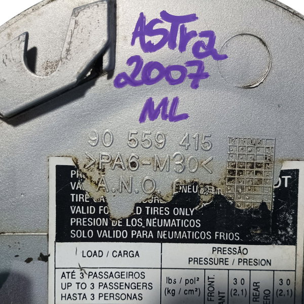 Portinhola Tanque Combustível Gm Astra 2007 Prateado