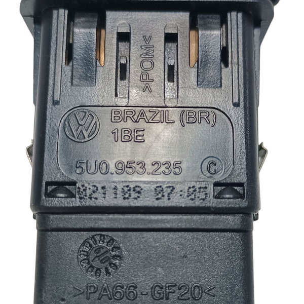 Botão Pisca Alerta Vw Gol G5 2008 Preto