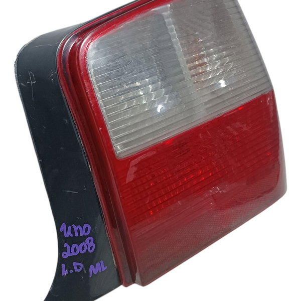 Lanterna Traseira Direita Fiat Uno 2008 Direito/passageiro Vermelho