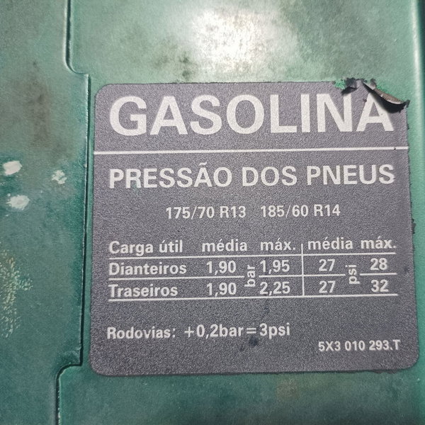 Portinhola Tanque Combustível Vw Gol G3 2002 Verde-escuro