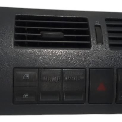 Moldura Central Botão Alerta Vidro Vw Gol G3 Com Detalhe