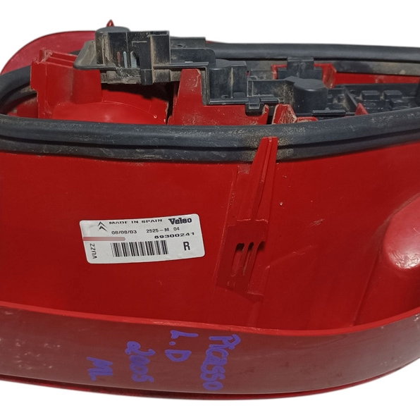 Lanterna Traseira Direita Citroen Picasso 2005 Direito/passageiro Vermelho