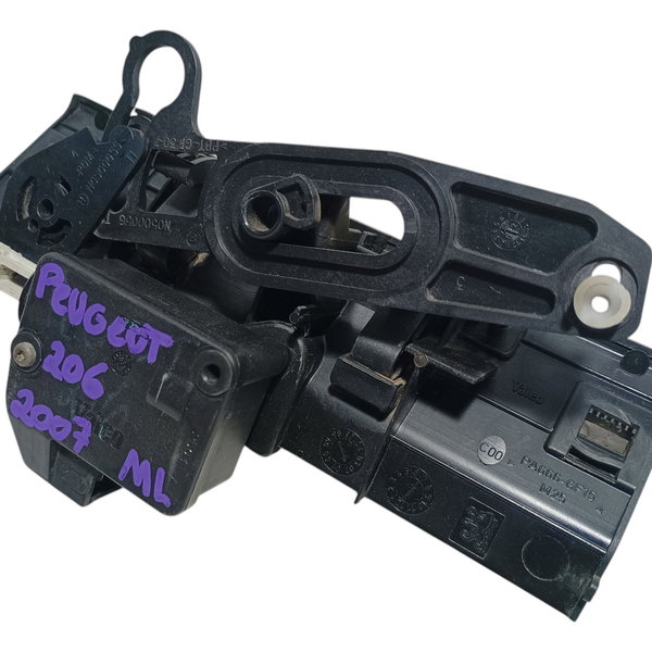 Maçaneta Puxador Tampa Traseira Peugeot 206 2007 Preto Traseira
