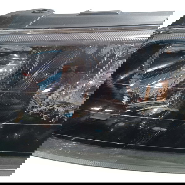 Farol Lado Esquerdo Máscara Negra Duplo Vw Gol G3 2004 Esquerdo/motorista