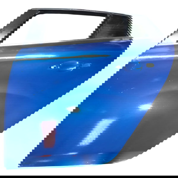 Porta Traseira Fiat Bravo Lado Esquerdo 2013 Com Detalhe Traseira Esquerdo Azul-turquesa