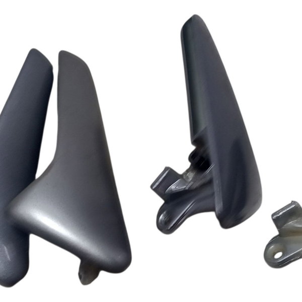 Kit Maçaneta Interna Porta Vw Spacefox 2011 Prateado Dianteira/traseira