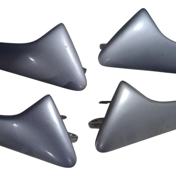 Kit Maçaneta Interna Porta Vw Spacefox 2011 Prateado Dianteira/traseira