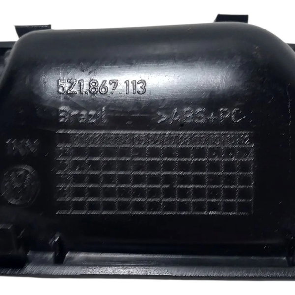 Moldura Maçaneta Interna Traseira Esquerda Vw Spacefox 2011 Preto Traseira