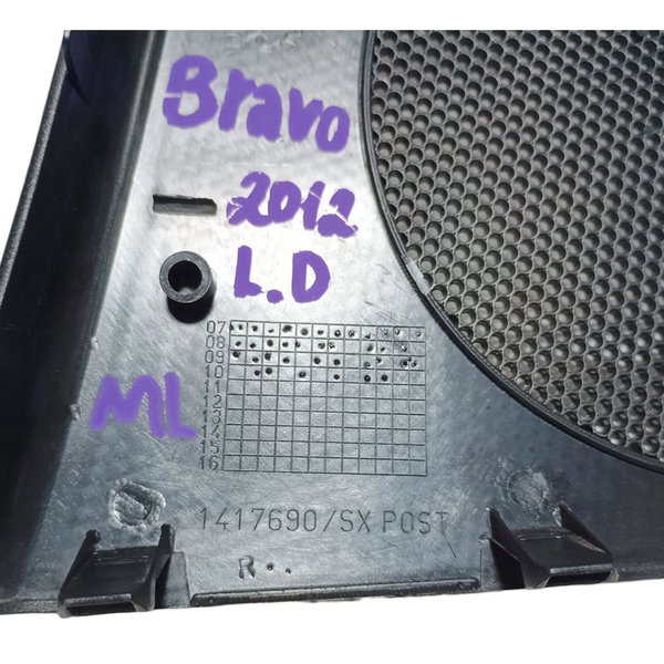 Tela Auto Falante Dianteira Direita Fiat Bravo 2012 Preto