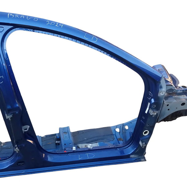 Lateral Caixa Roda Direita Fiat Bravo 2012 Azul