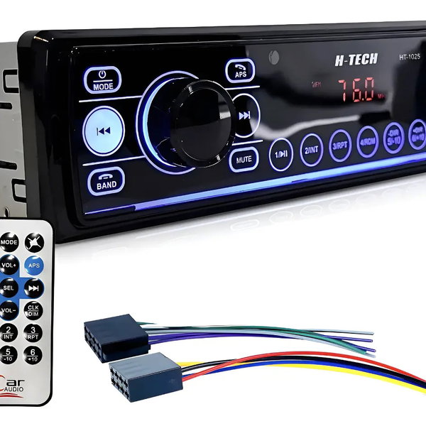 Som Automotivo H-tech Ht-1025 Bluetooth Usb Mp3 Com Controle