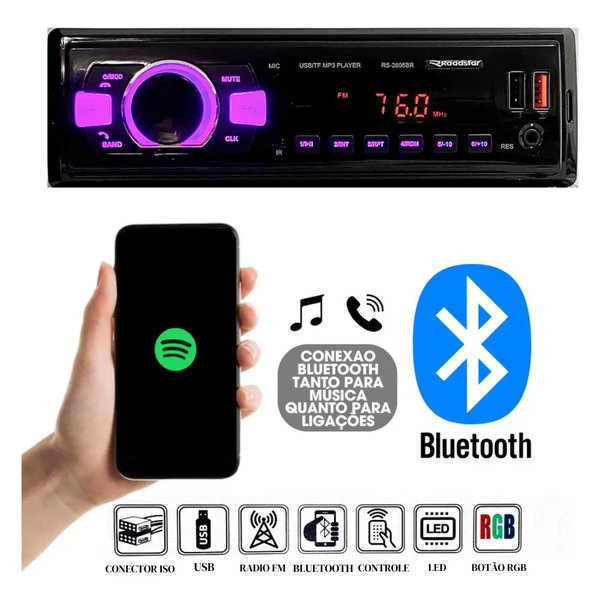 Roadstar Auto Rádio Rs-2605br Plus