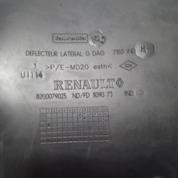 Moldura Central Painel Lado Esquerdo Renault Megane 2007