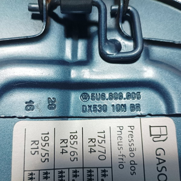 Portinhola Tanque Combustível Vw Gol G7 2017 Azul-aço 17