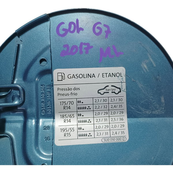 Portinhola Tanque Combustível Vw Gol G7 2017 Azul-aço 17