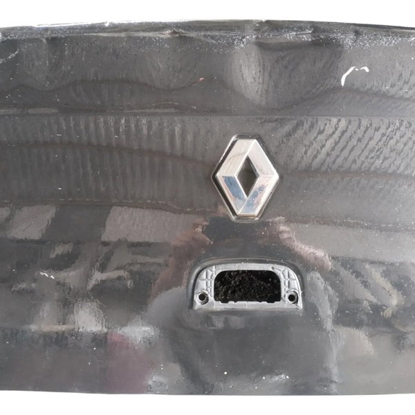 Tampa Traseira Renault Clio Sedan 2004 Para Recupera Preto