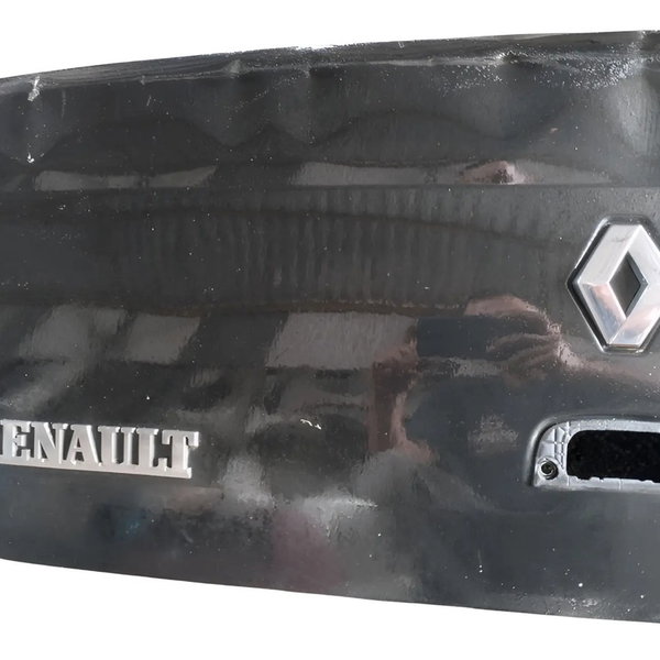 Tampa Traseira Renault Clio Sedan 2004 Para Recupera Preto