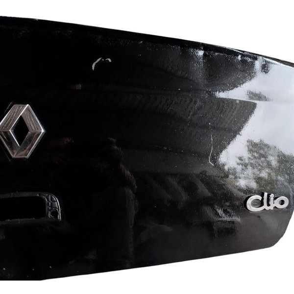 Tampa Traseira Renault Clio Sedan 2004 Para Recupera Preto