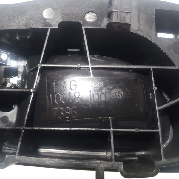 Maçaneta Interna Traseira Esquerda Citroen C4 2010 Prateado Traseira