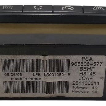 Comando Ar Condicionado Citroen C4 2010