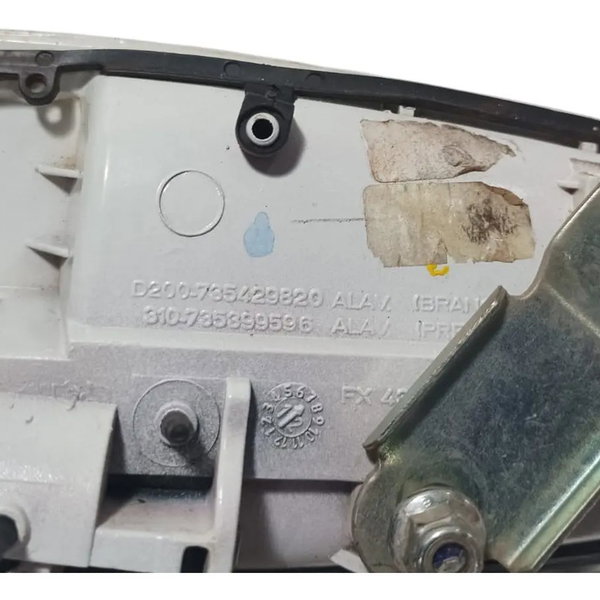 Maçaneta Porta Traseira Esquerda Fiat Punto 2012 Branco Traseira