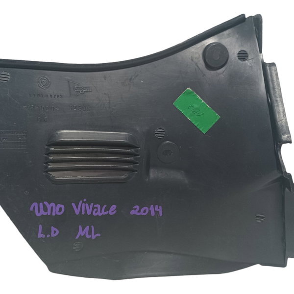Acabamento Lateral Console Direito Fiat Uno Vivace 2014 Cinza-escuro