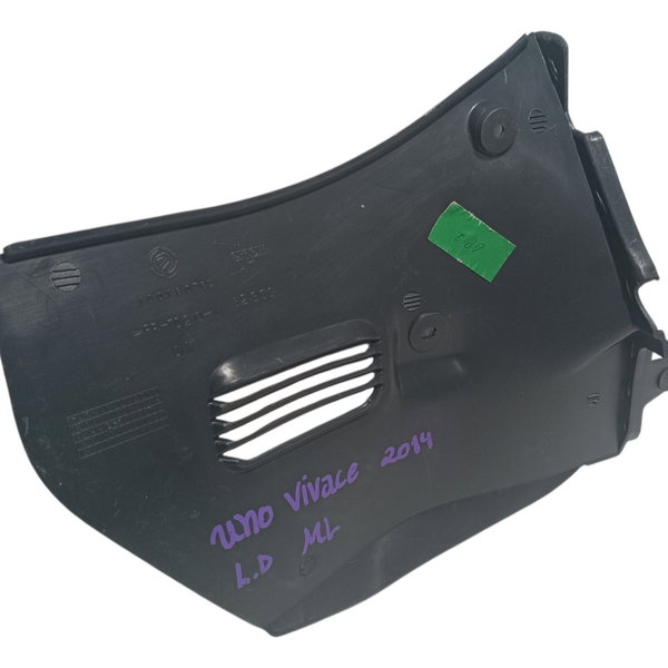 Acabamento Lateral Console Direito Fiat Uno Vivace 2014 Cinza-escuro