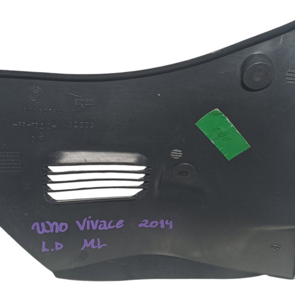 Acabamento Lateral Console Direito Fiat Uno Vivace 2014 Cinza-escuro