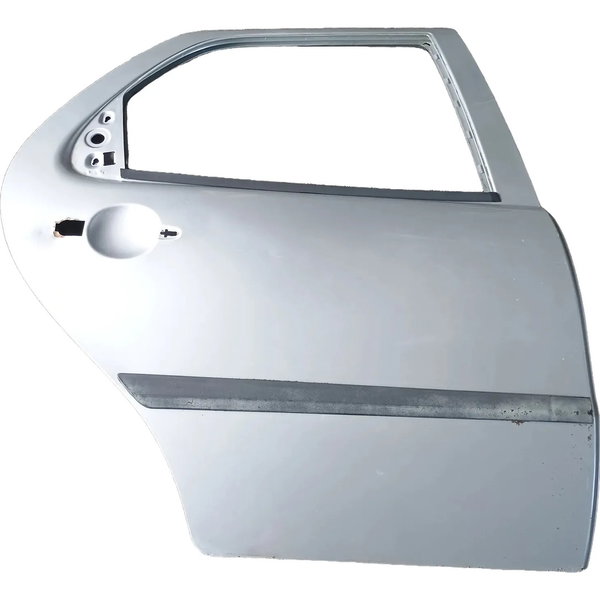 Porta Traseira Lado Direito Fiat Siena Palio 2008 Sapão Traseira Direito Prateado
