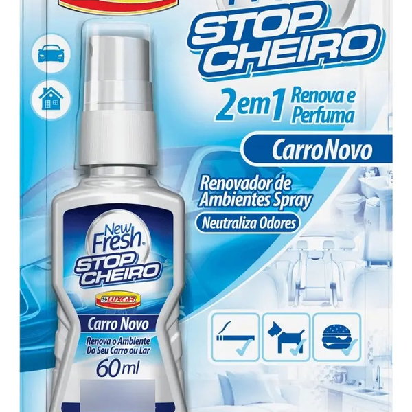 Odorizante Spray Automotivo Luxcar Stop Cheiro 60ml Carro