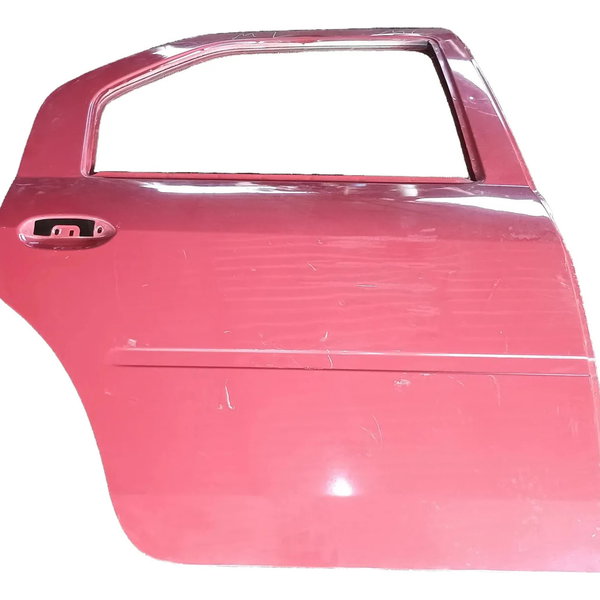 Porta Traseira Lado Direito Renault Logan 2011 Traseira Direito Vermelho