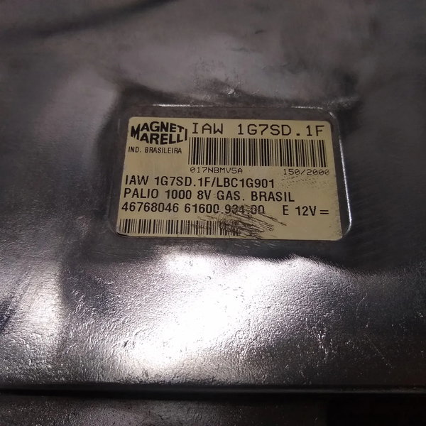 Kit Módulo Injeção Fiat Palio 1.0 8v 1999 Iaw1g7sd.1f