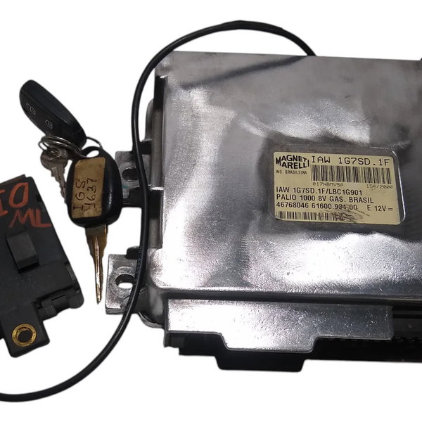 Kit Módulo Injeção Fiat Palio 1.0 8v 1999 Iaw1g7sd.1f