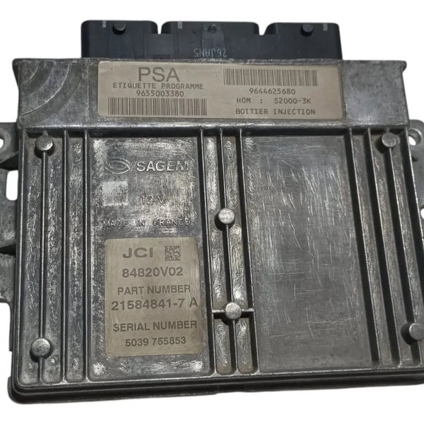 Módulo Injeção Peugeot 206 1.4 9655003380