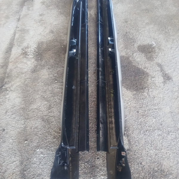 Par De Spoiler Lateral Do Citroen C3 Air Cross 2013 Prata E Preto