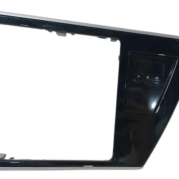 Moldura Painel Central Multimídia Alerta Toyota Corolla 2018 Preto
