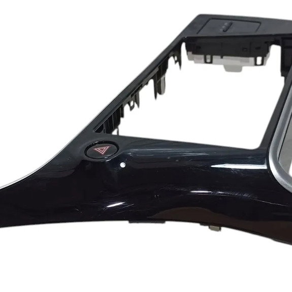 Moldura Painel Central Multimídia Alerta Toyota Corolla 2018 Preto