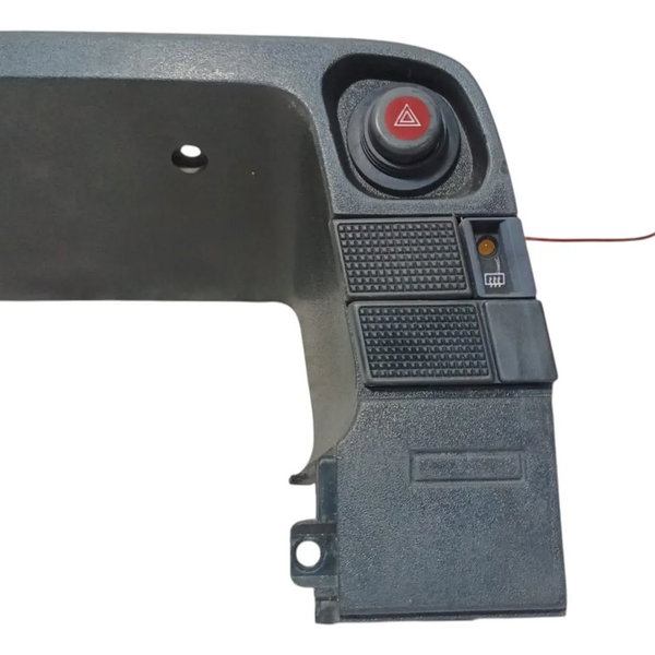 Moldura Painel Instrumento Botão Alerta Gm Kadett 1994 Cinza-escuro