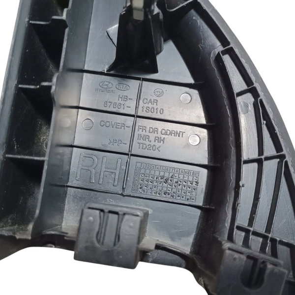 Acabamento Interno Retrovisor Lado Direito Hyundai Hb20 2014 Preto