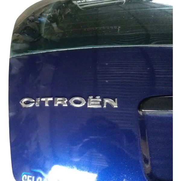 Tampa Traseira Capo Com Vidro Citroen C3 1.6 2008 Azul