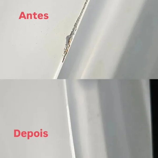 Caneta Tira Riscos Retoque Automotivo Carro E Moto Cor Branco
