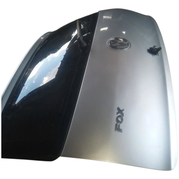 Tampa Capo Traseiro Vw Fox 2005 À 2009 Prateado