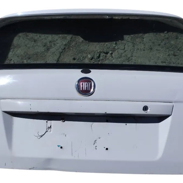 Tampa Porta Malas Fiat Palio 2008 A 2016 Com Detalhe Branco