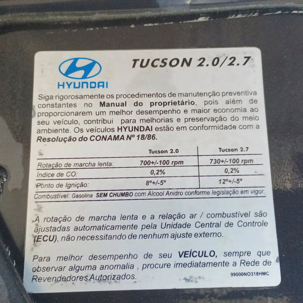 Capo Dianteiro Hyundai Tucson 2006