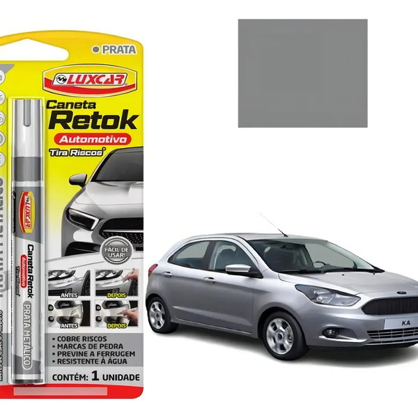 Luxcar Caneta Tira Riscos Prateado