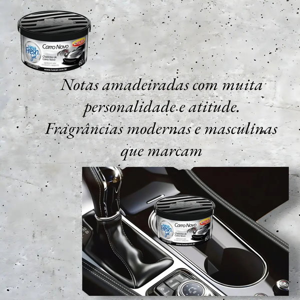 Aromatizante Nytro Carro Gel 60g Luxcar Fragrância Duradoura