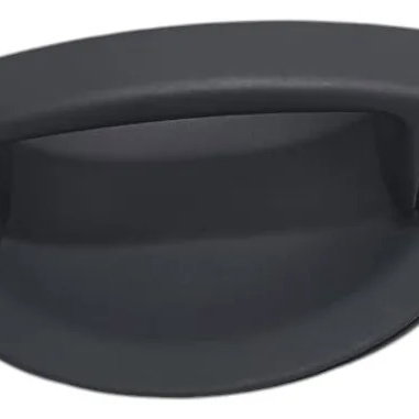 Maçaneta Externa Porta Dianteira Esquerda Fiat Doblo 2008 Preto Dianteira