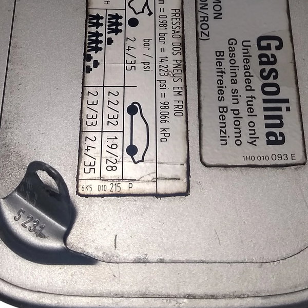 Portinhola Tanque Combustível Audi A3 Prateado