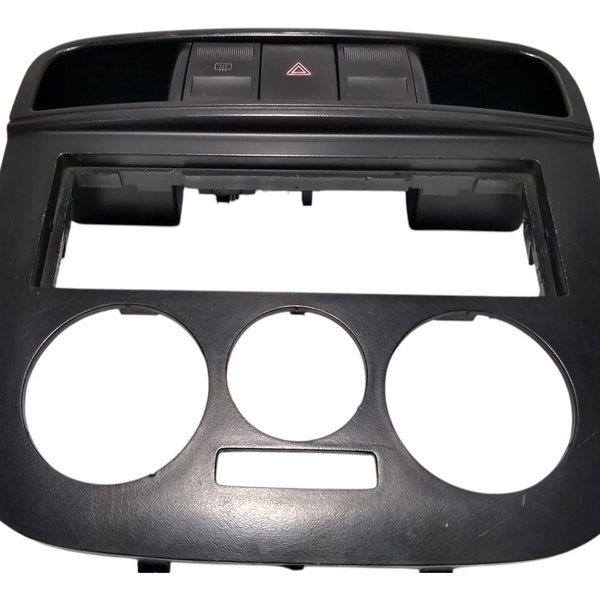 Moldura Painel Central Vw Gol G4 Preto