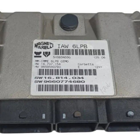 Módulo Injeção Peugeot 307 2.0 2007 Gas. Iaw6lpb Kit